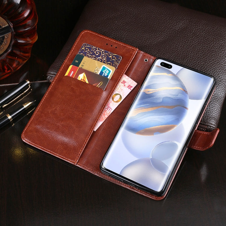 For Huawei Honor 30 Pro idewei Crazy Horse Texture Horizontal Flip Leather Case with Holder & Card Slots & Wallet