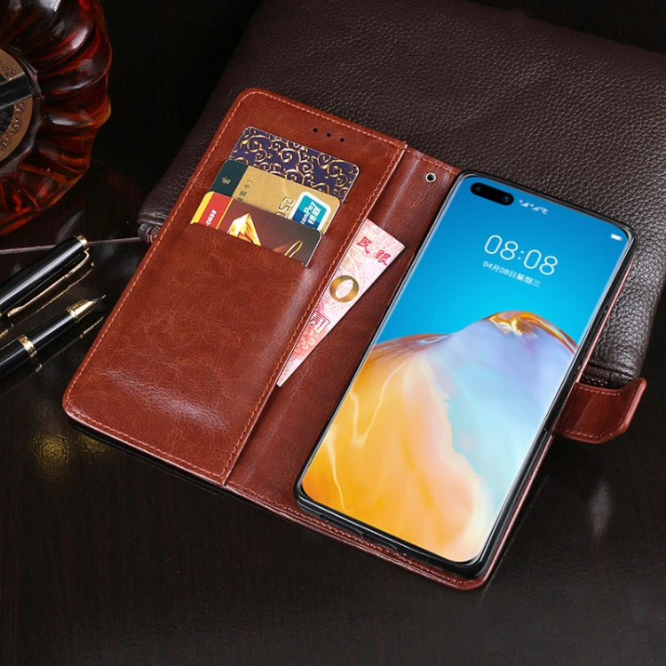 For Huawei P40 Pro+ idewei Crazy Horse Texture Horizontal Flip Leather Case with Holder & Card Slots & Wallet