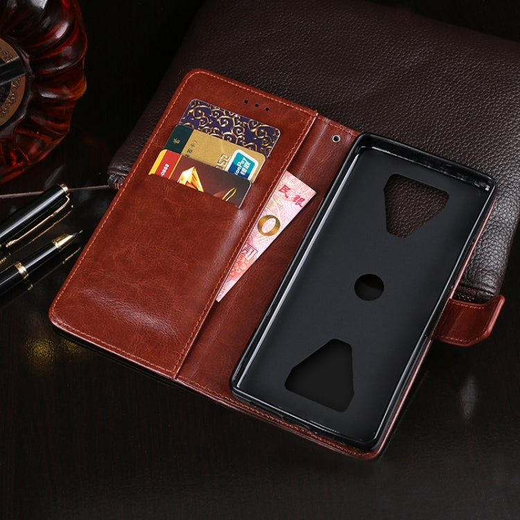 For Xiaomi Black Shark 3 Pro idewei Crazy Horse Texture Horizontal Flip Leather Case with Holder & Card Slots & Wallet
