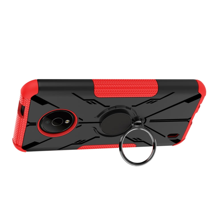 For Nokia C200 Armor Bear Shockproof PC + TPU Phone Case with Ring Holder