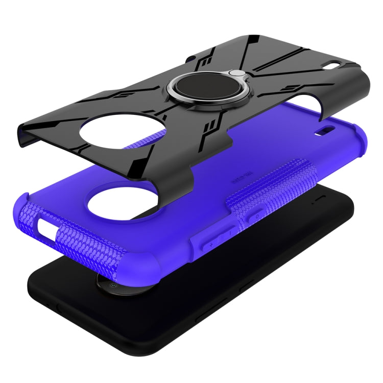 For Nokia C200 Armor Bear Shockproof PC + TPU Phone Case with Ring Holder