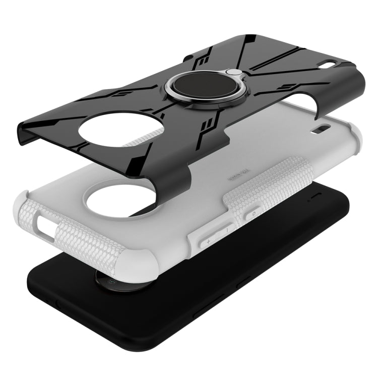 For Nokia C200 Armor Bear Shockproof PC + TPU Phone Case with Ring Holder