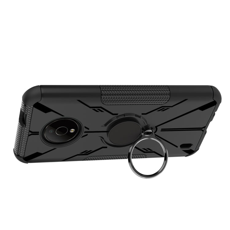 For Nokia C200 Armor Bear Shockproof PC + TPU Phone Case with Ring Holder