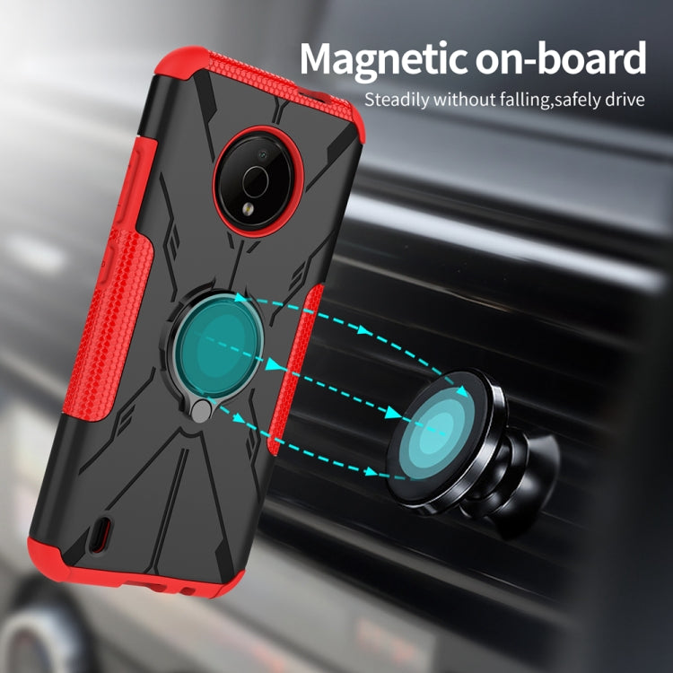 For Nokia C200 Armor Bear Shockproof PC + TPU Phone Case with Ring Holder