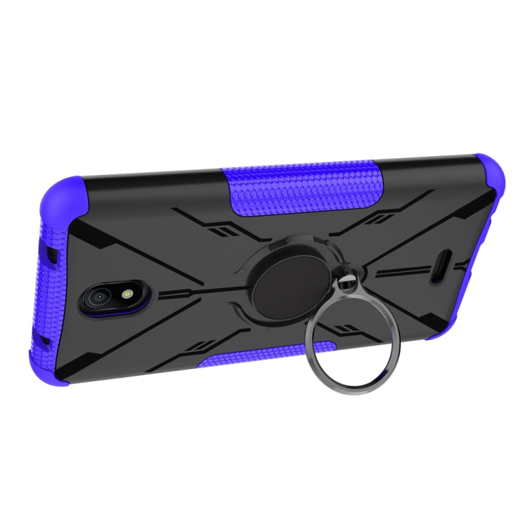 For Nokia C100 Armor Bear Shockproof PC + TPU Phone Case with Ring Holder