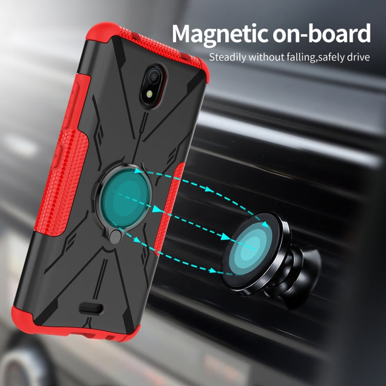 For Nokia C100 Armor Bear Shockproof PC + TPU Phone Case with Ring Holder