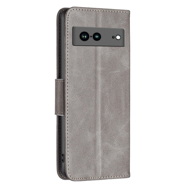 For Google Pixel 7a Lambskin Texture Pure Color Leather Phone Case