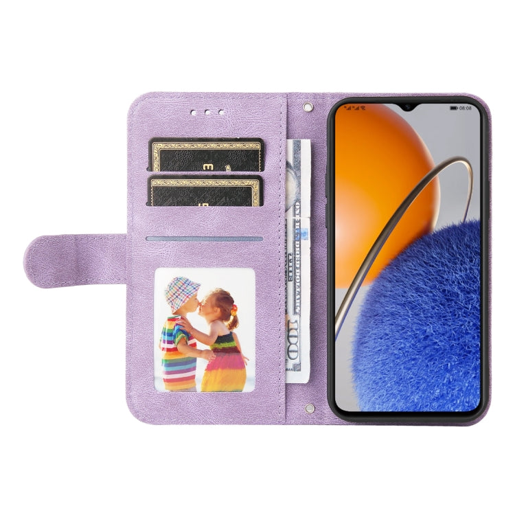 For Huawei nova Y61 Skin Feel Life Tree Metal Button Leather Phone Case