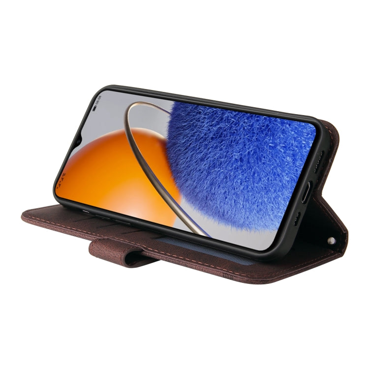 For Huawei nova Y61 Skin Feel Life Tree Metal Button Leather Phone Case