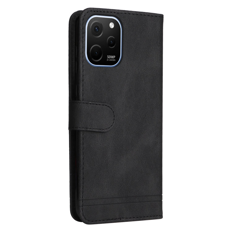 For Huawei nova Y61 Skin Feel Life Tree Metal Button Leather Phone Case