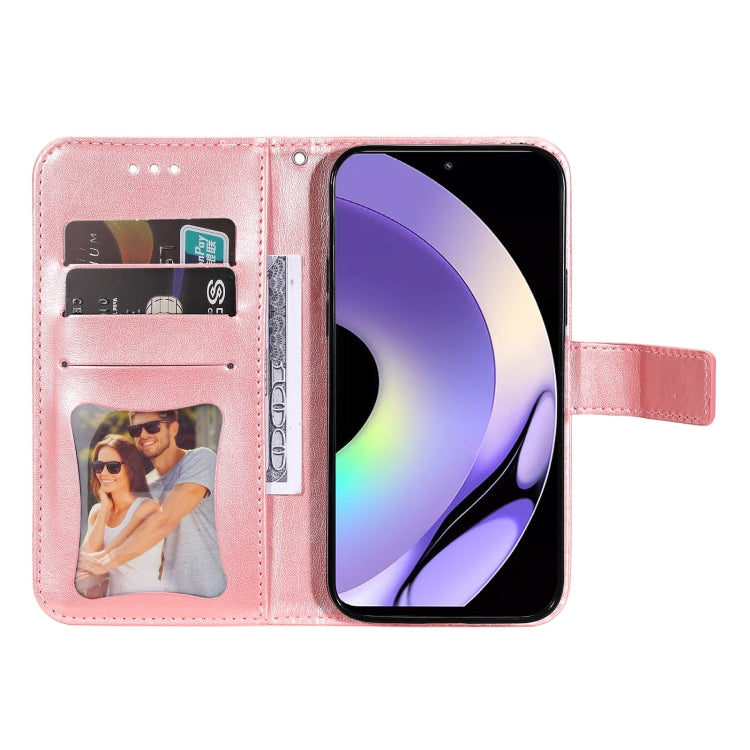 For Realme 10 Pro 5G 7-petal Flowers Embossing Leather Phone Case