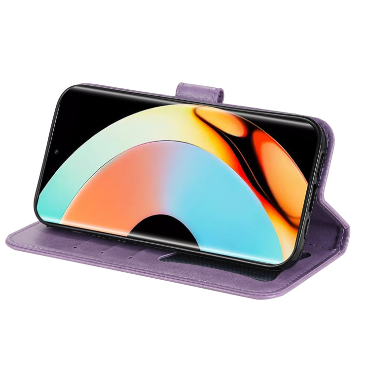 For Realme 10 Pro+ 5G 7-petal Flowers Embossing Leather Phone Case