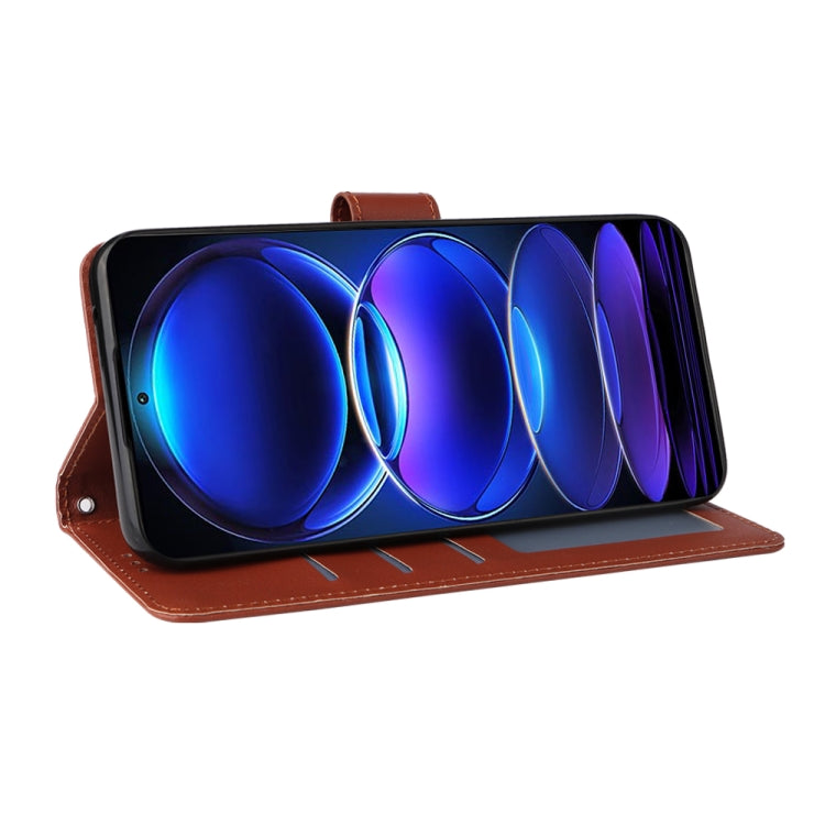 For Xiaomi Redmi Note 12 Pro+ China Multifunctional 3 Card Slots Leather Phone Case