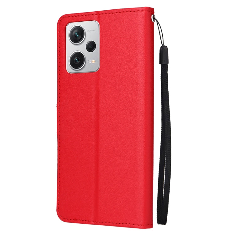 For Xiaomi Redmi Note 12 Pro+ China Multifunctional 3 Card Slots Leather Phone Case