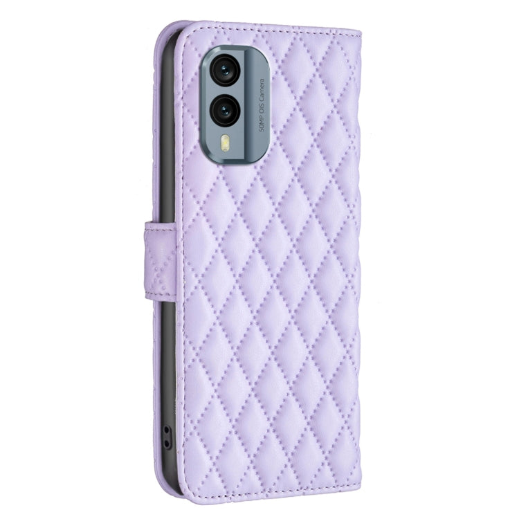 For Nokia X30 Diamond Lattice Wallet Leather Flip Phone Case