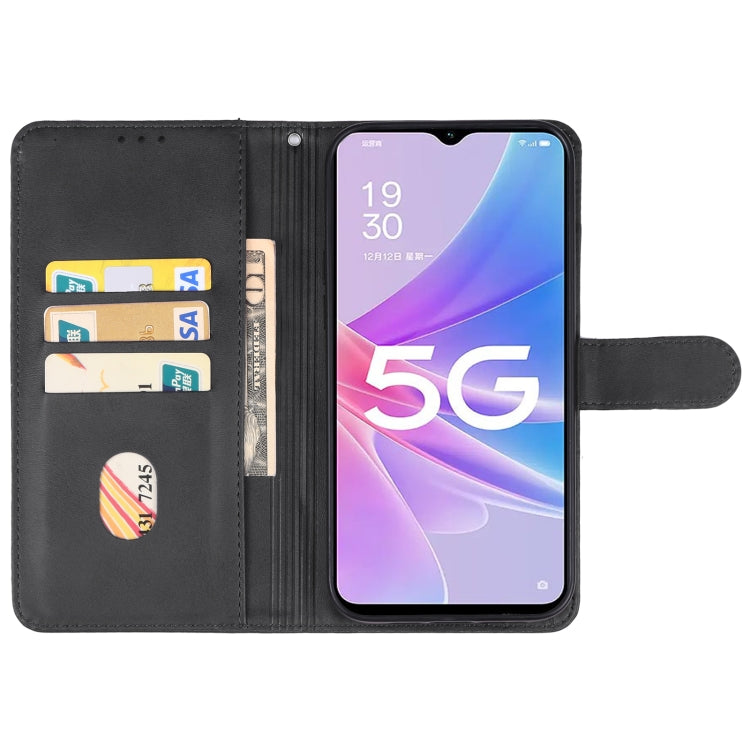 For OPPO A58x Leather Phone Case