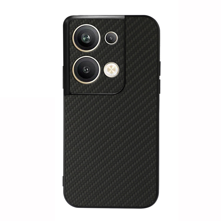 For OPPO Reno9 Pro+ Accurate Hole Carbon Fiber Texture PU Phone Case