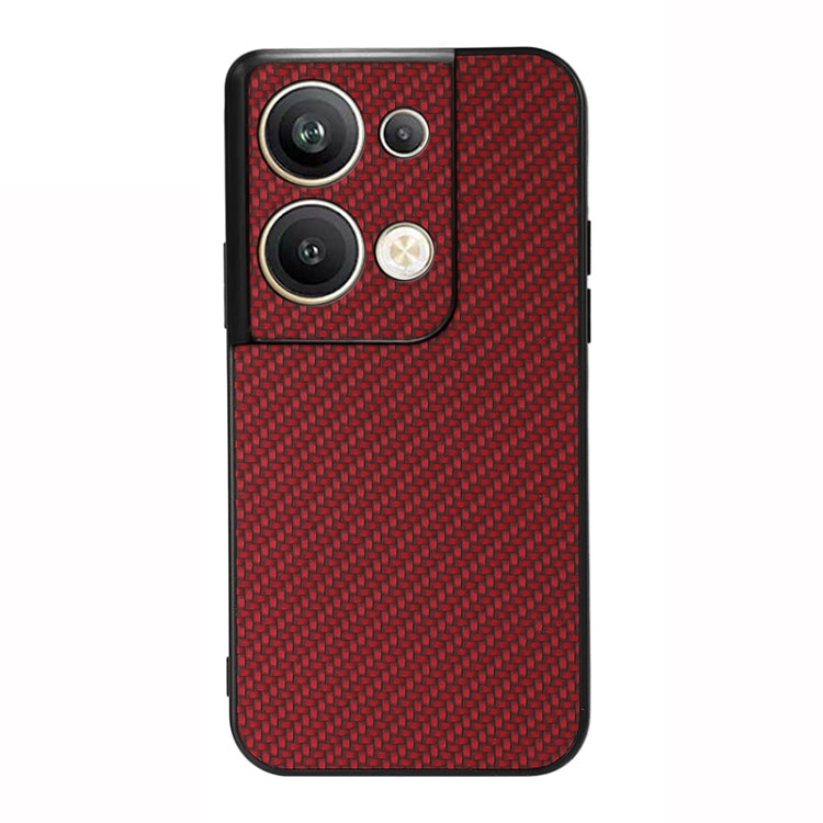 For OPPO Reno9 Pro+ Accurate Hole Carbon Fiber Texture PU Phone Case