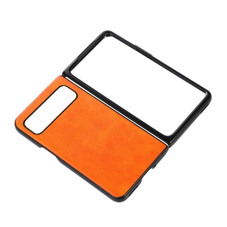 For Google Pixel Fold Two-color Litchi Texture PU Phone Case