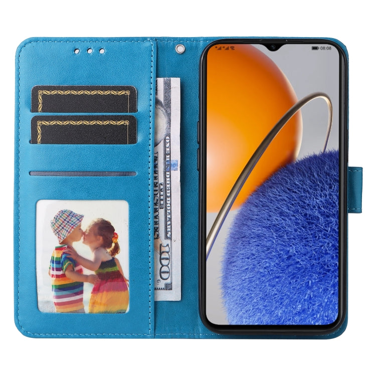 For Huawei nova Y61 Embossed Sunflower Leather Phone Case