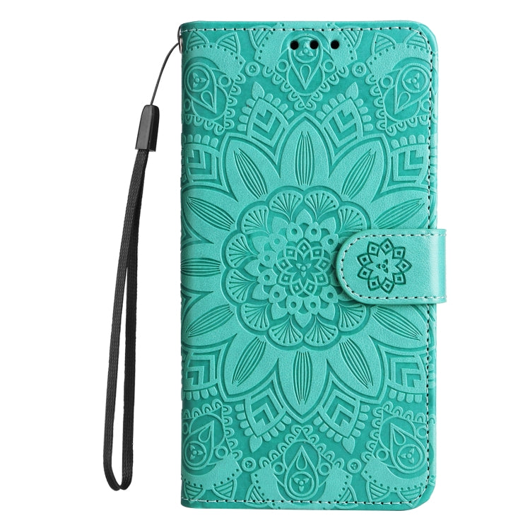 For Huawei nova Y61 Embossed Sunflower Leather Phone Case