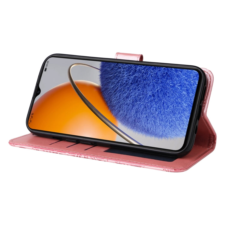 For Huawei nova Y61 Embossed Sunflower Leather Phone Case