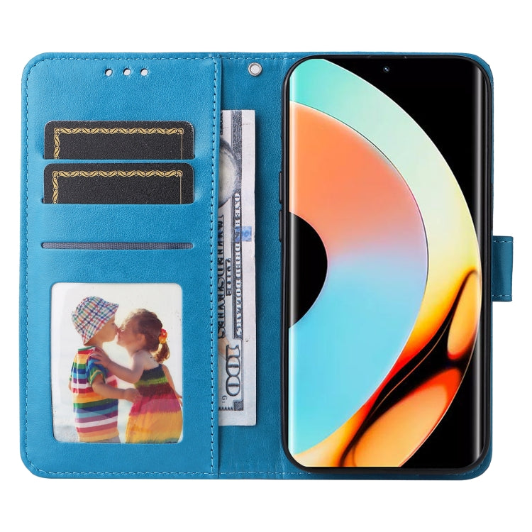 For Realme 10 Pro+ 5G Embossed Sunflower Leather Phone Case