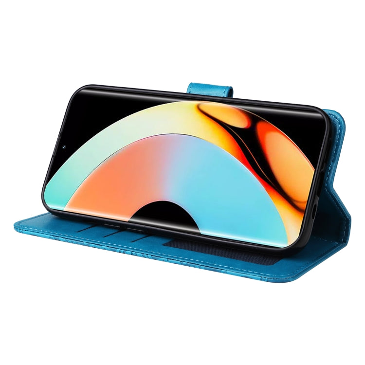 For Realme 10 Pro+ 5G Embossed Sunflower Leather Phone Case