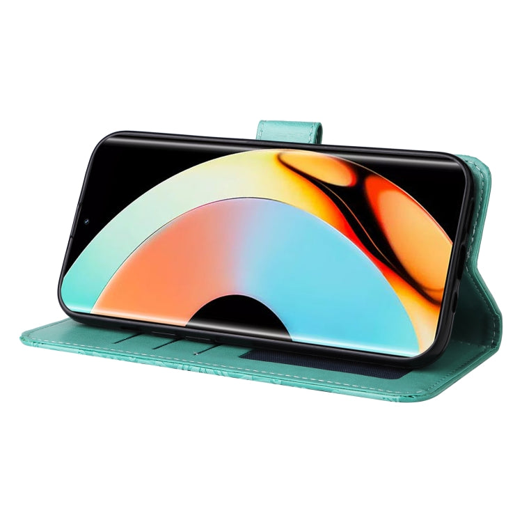 For Realme 10 Pro+ 5G Embossed Sunflower Leather Phone Case