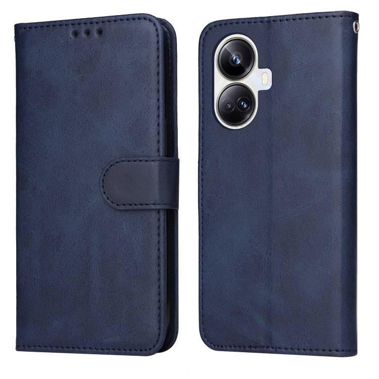 For Realme 10 Pro+ 5G Classic Calf Texture Flip Leather Phone Case