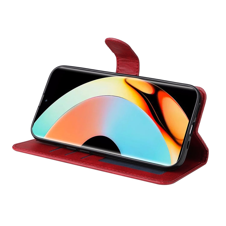 For Realme 10 Pro+ 5G Classic Calf Texture Flip Leather Phone Case