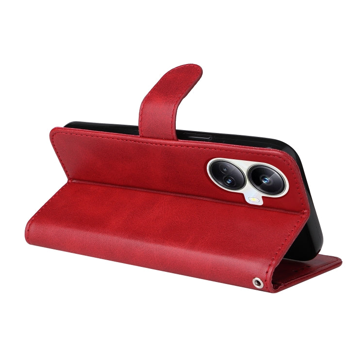 For Realme 10 Pro+ 5G Classic Calf Texture Flip Leather Phone Case