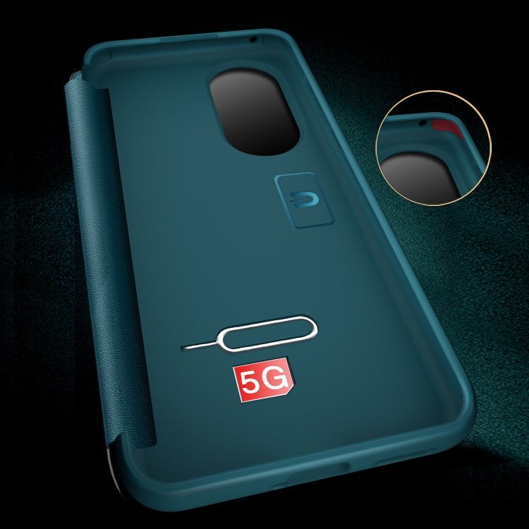 For Honor 80 Pro Magnetic Side Window View Leather Smart Phone Case