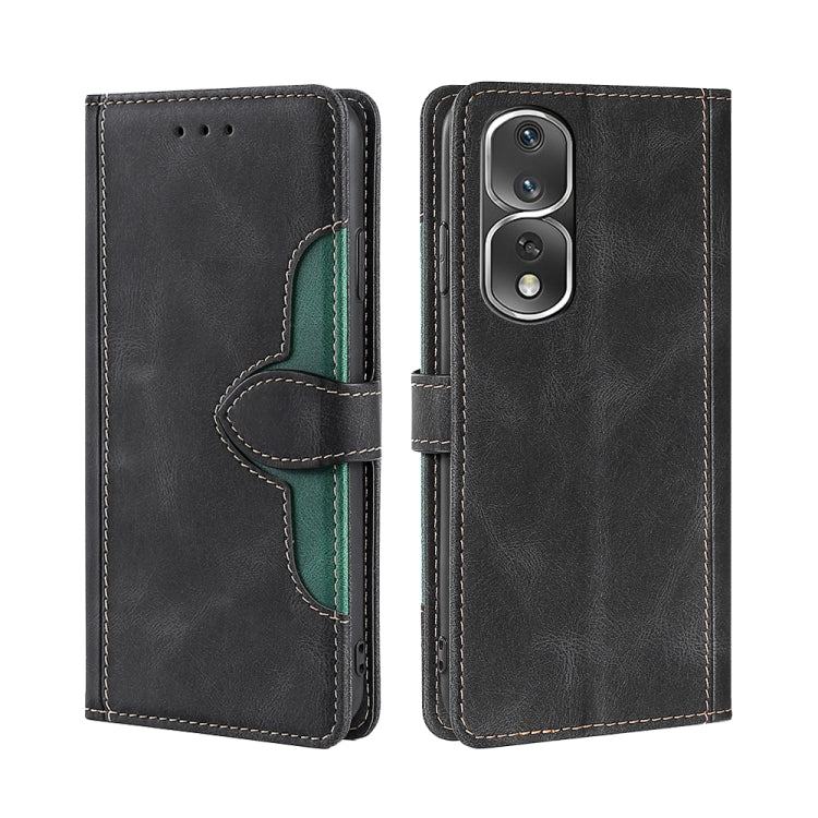 For Honor 80 Pro Skin Feel Magnetic Buckle Leather Phone Case