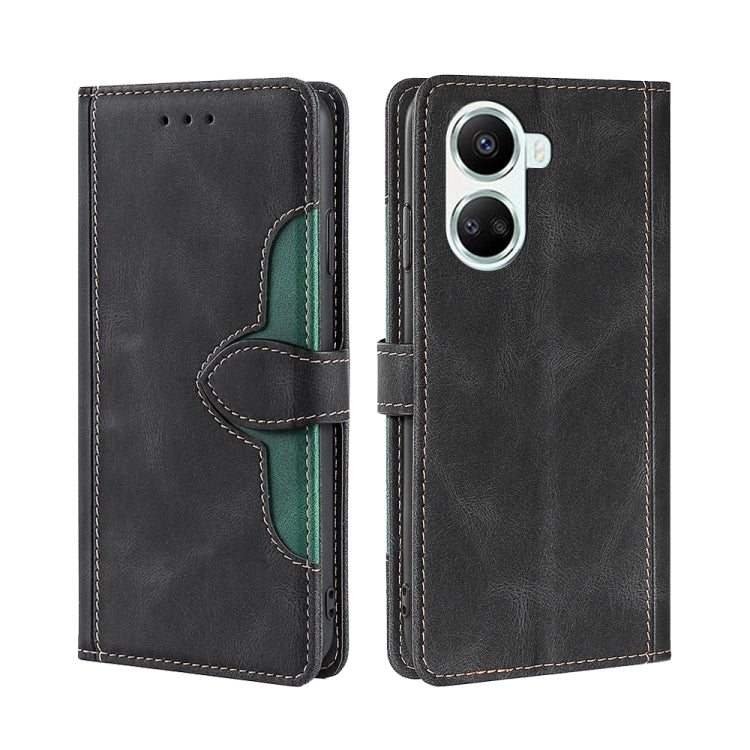 For Huawei nova 10 SE Skin Feel Magnetic Buckle Leather Phone Case
