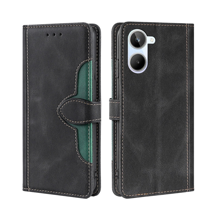 For Realme 10 4G Skin Feel Magnetic Buckle Leather Phone Case