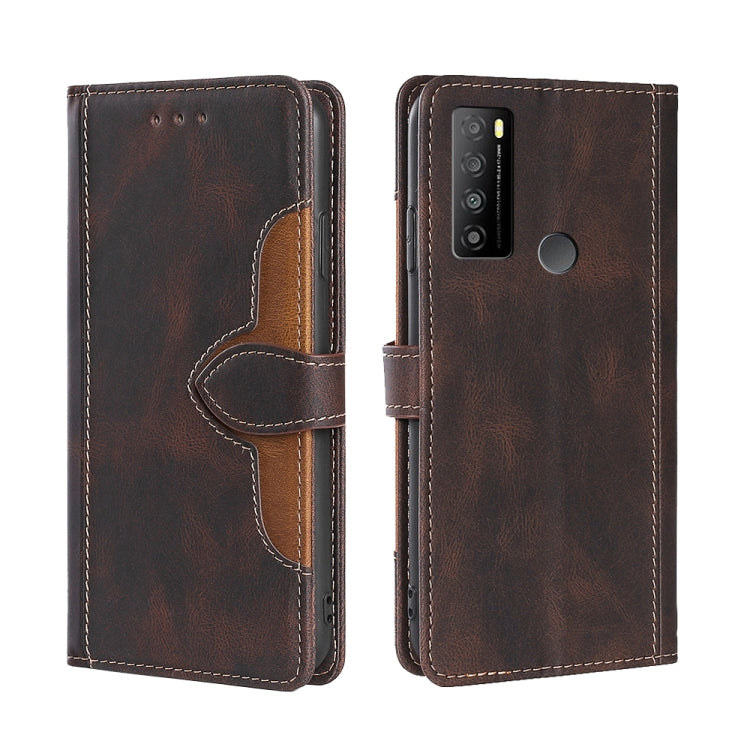 For TCL 30XL 2022 Skin Feel Magnetic Buckle Leather Phone Case