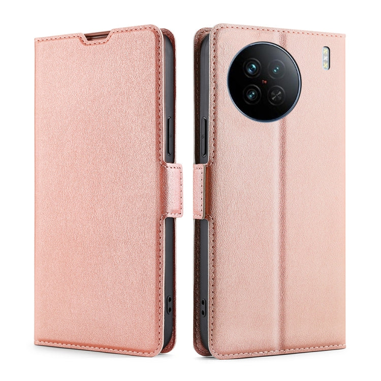 For vivo X90 Ultra-thin Voltage Side Buckle Horizontal Flip Leather Phone Case