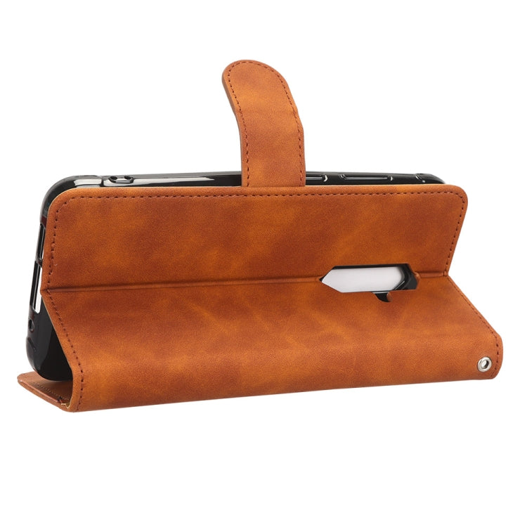 For Blackview BV5200 Skin Feel Magnetic Flip Leather Phone Case