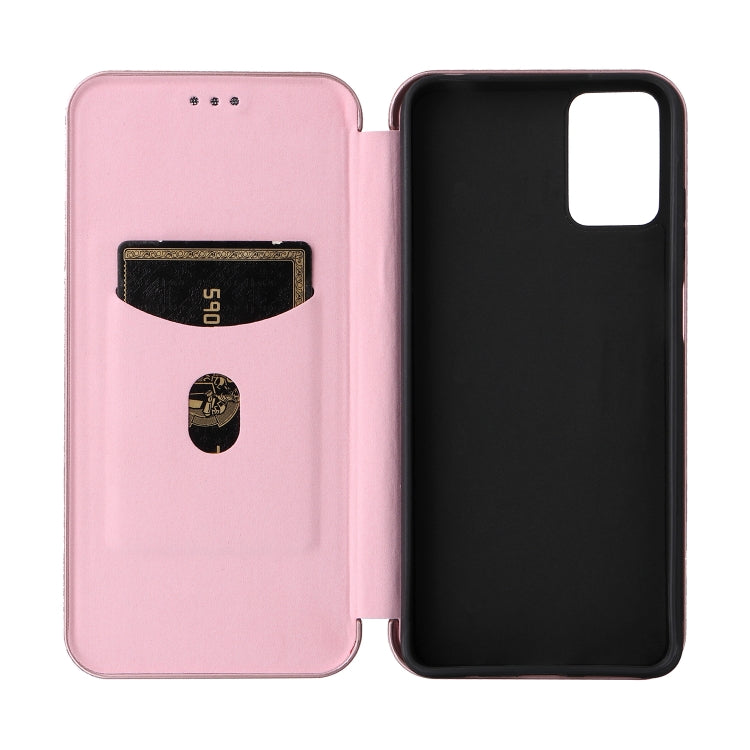 For Motorola  Moto E22 4G / Moto E22i 4G Global Carbon Fiber Texture Horizontal Flip PU Phone Case