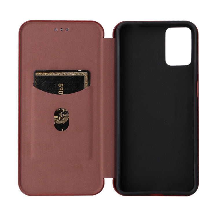 For Motorola  Moto E22 4G / Moto E22i 4G Global Carbon Fiber Texture Horizontal Flip PU Phone Case