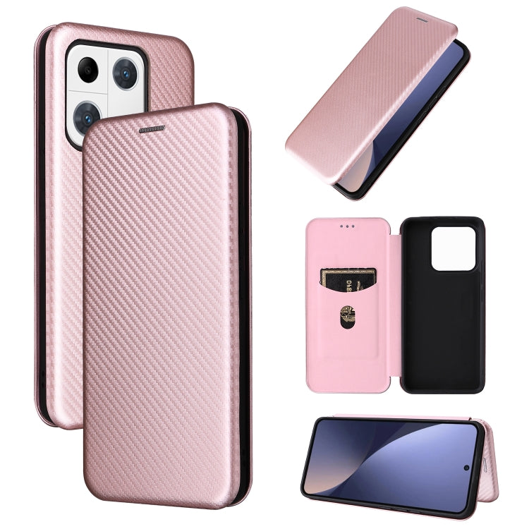 For Xiaomi 13 Pro Global Carbon Fiber Texture Horizontal Flip PU Phone Case