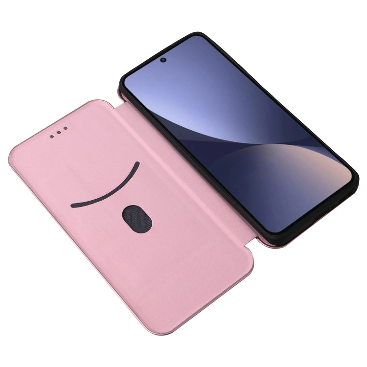 For Xiaomi 13 Pro Global Carbon Fiber Texture Horizontal Flip PU Phone Case