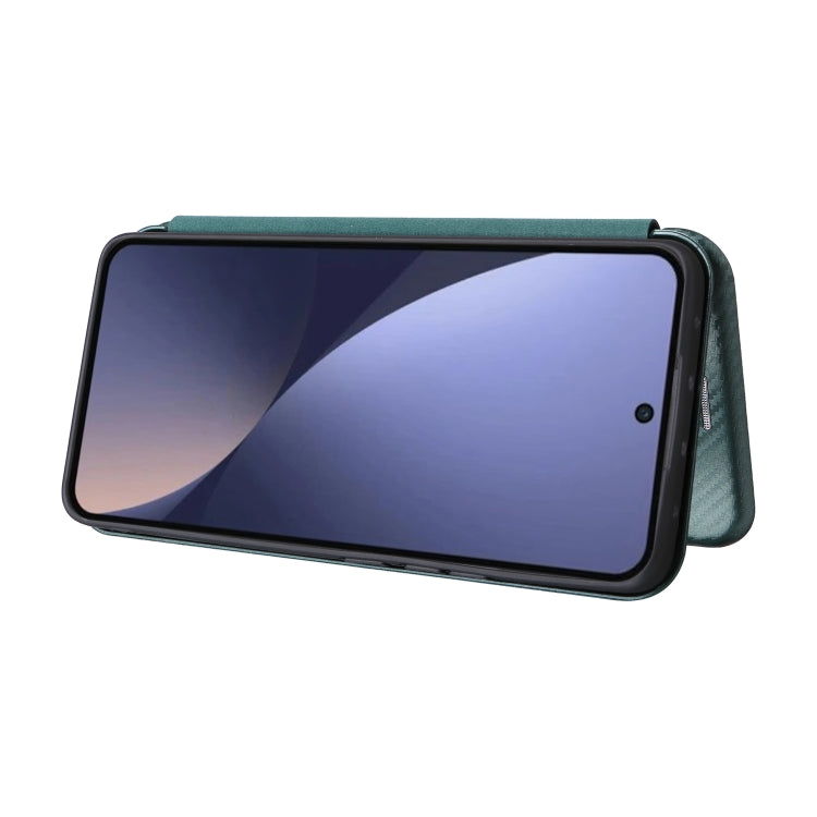 For Xiaomi 13 Pro Global Carbon Fiber Texture Horizontal Flip PU Phone Case