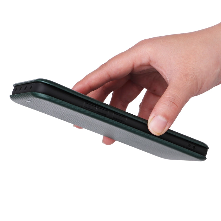 For Xiaomi 13 Pro Global Carbon Fiber Texture Horizontal Flip PU Phone Case