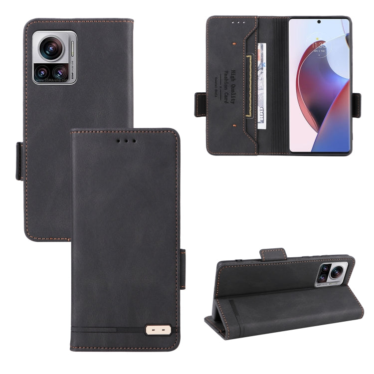 For Motorola Edge 30 Ultra / Moto X30 Pro Magnetic Clasp Flip Leather Phone Case