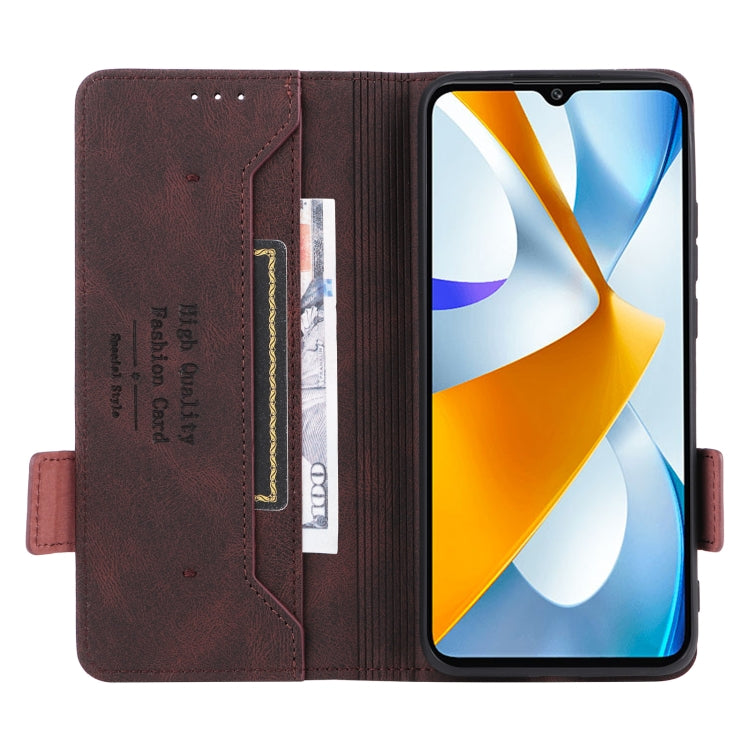 For Xiaomi Poco C40 Magnetic Clasp Flip Leather Phone Case