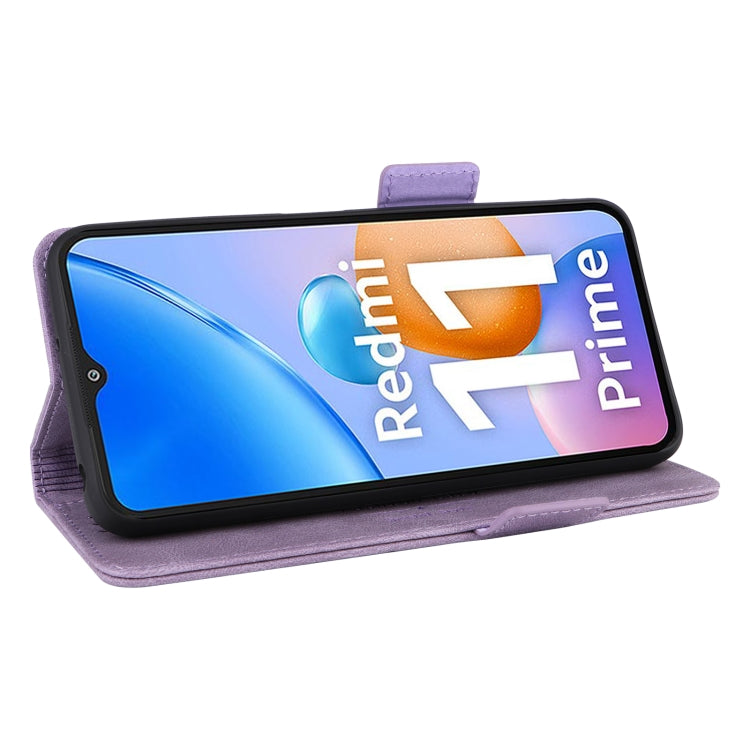 For Xiaomi Redmi 11 Prime 4G Magnetic Clasp Flip Leather Phone Case