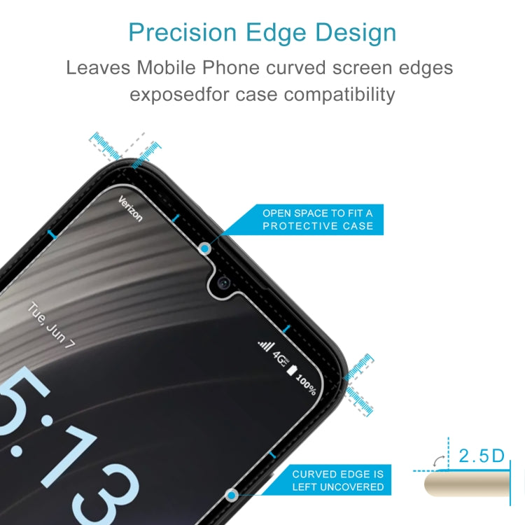 For Orbic Joy 4G RC608L 50pcs 0.26mm 9H 2.5D Tempered Glass Film