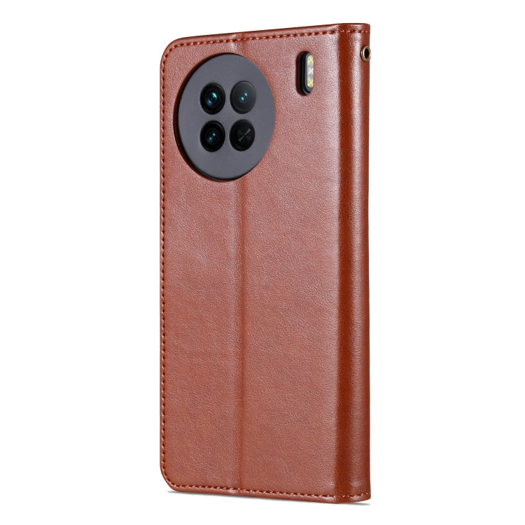 For vivo X90 AZNS Sheepskin Texture Flip Leather Phone Case